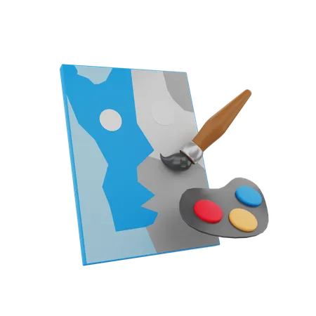 Painting  3D Icon