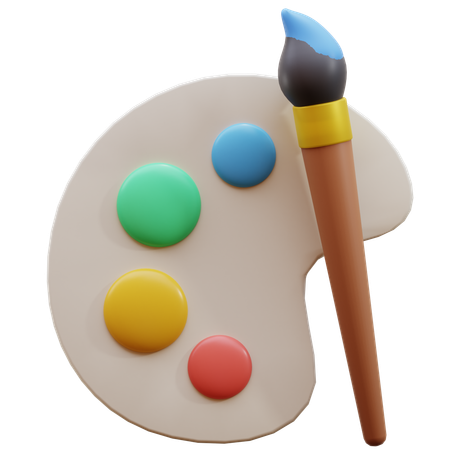 Painting  3D Icon