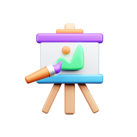 Painting board  3D Icon