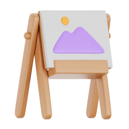 Painting Board  3D Icon