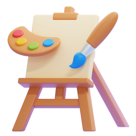 Painting Board  3D Icon