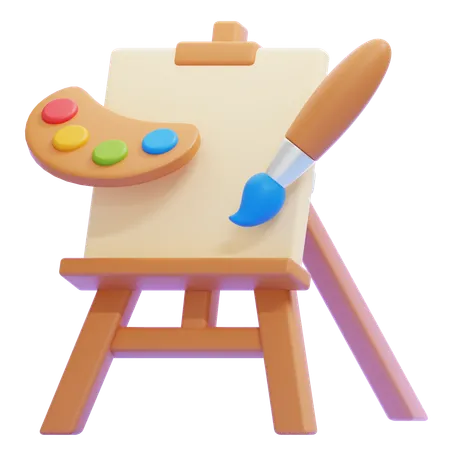 Painting Board  3D Icon