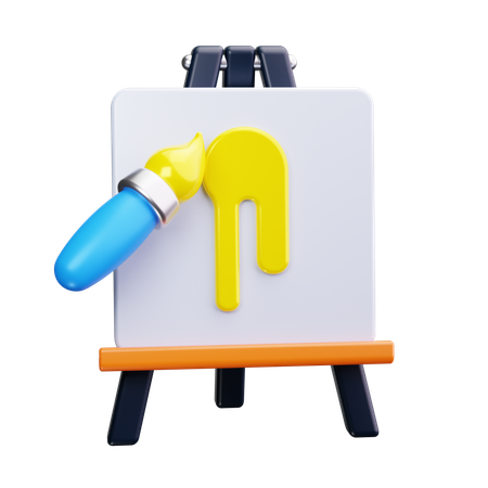 Painting Board  3D Icon
