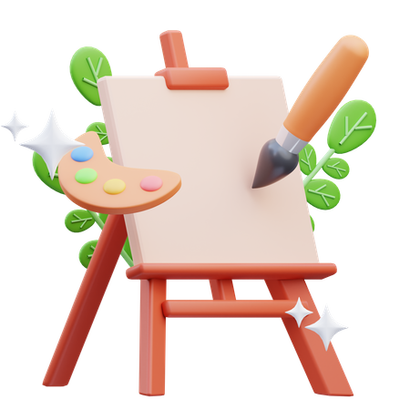 Painting Board 3D Icon