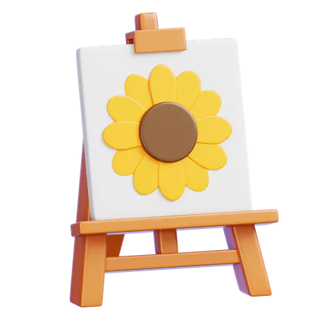 Painting Easel  3D Icon