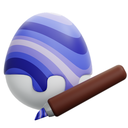Painting Egg  3D Icon