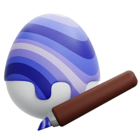 Painting Egg  3D Icon