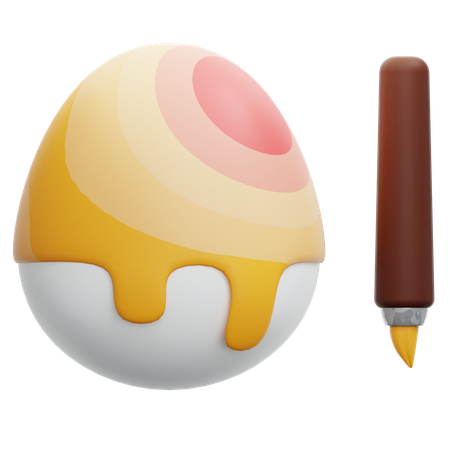 Painting Egg  3D Icon