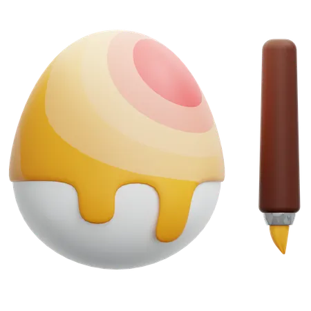 Painting Egg  3D Icon