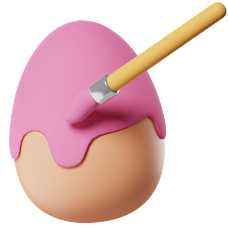 Painting Egg  3D Icon