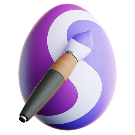 Painting Egg  3D Icon