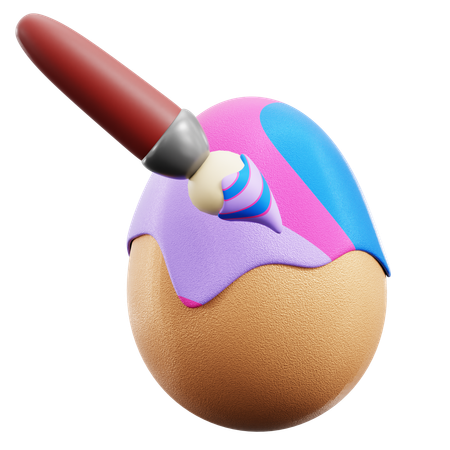 Painting Egg  3D Icon