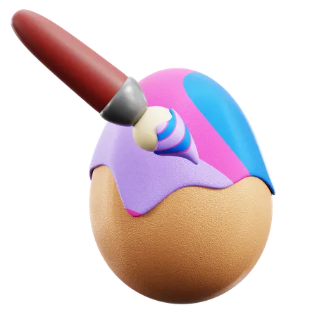 Painting Egg  3D Icon