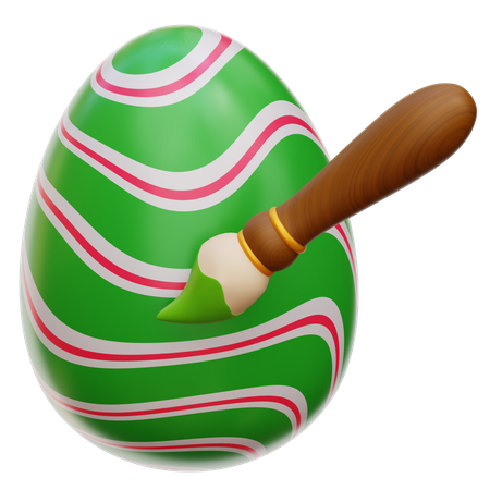 Painting Egg  3D Icon