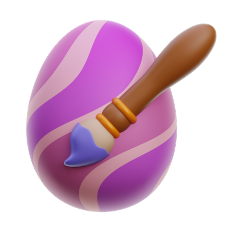 Painting Egg  3D Icon