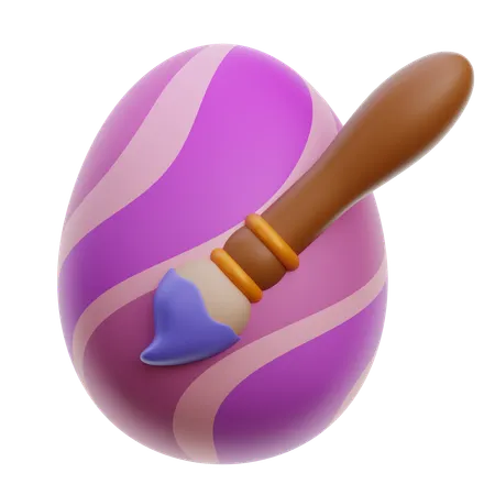 Painting Egg  3D Icon
