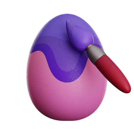 Painting Egg  3D Icon