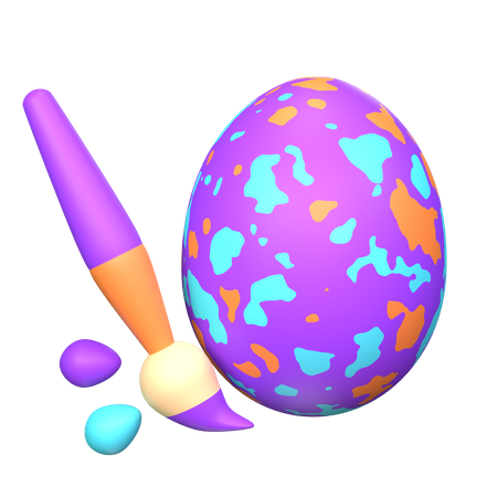 Painting Egg  3D Icon