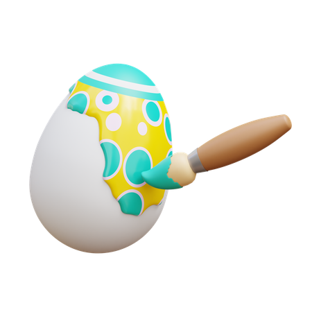 Painting Eggs  3D Icon