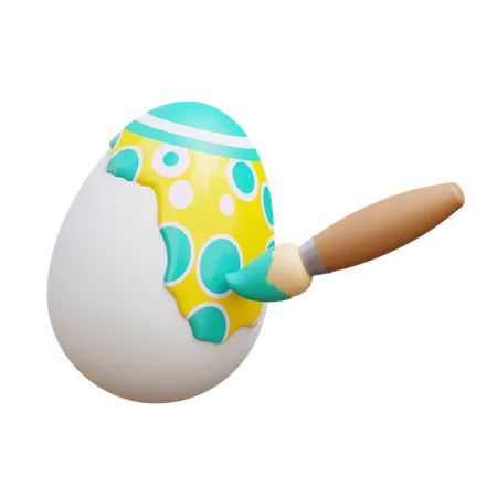 Painting Eggs  3D Icon