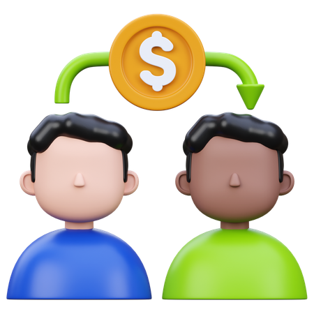 D'égal à égal  3D Icon
