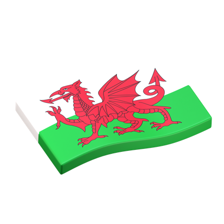 País de Gales  3D Icon