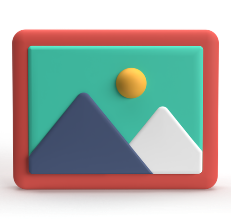 Paisagem  3D Icon