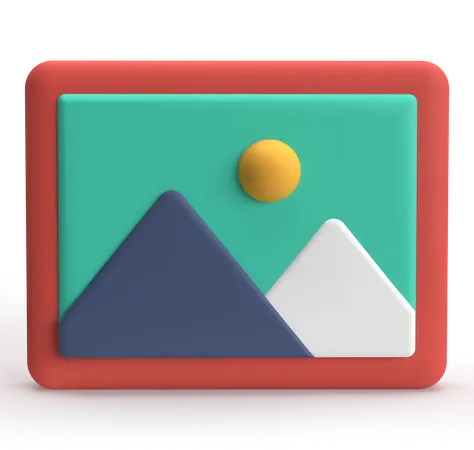 Paisagem  3D Icon