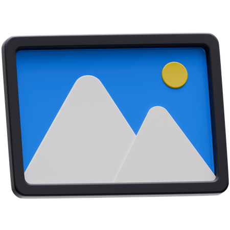 Paisagem  3D Icon