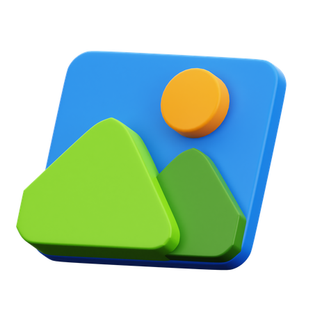 Paisaje  3D Icon