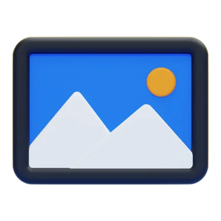 Paisaje  3D Icon