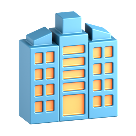 Paisaje urbano  3D Icon