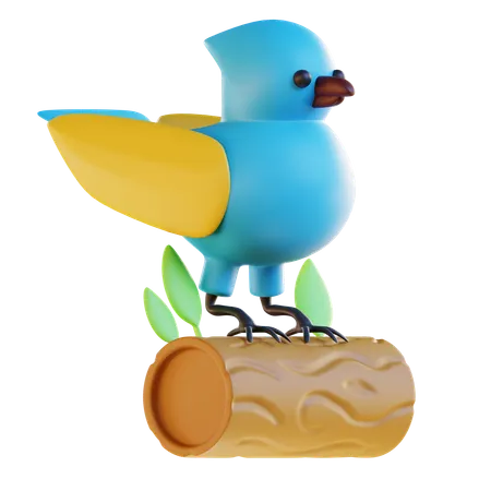 Pájaro  3D Icon