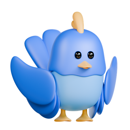 Pájaro  3D Icon