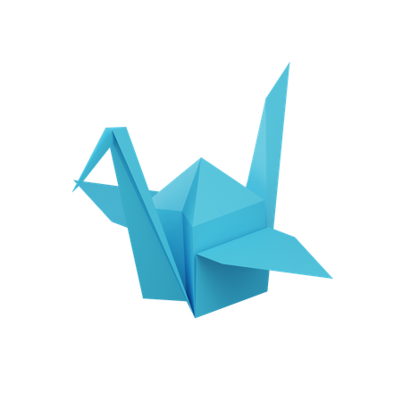 Pájaro de papel  3D Icon