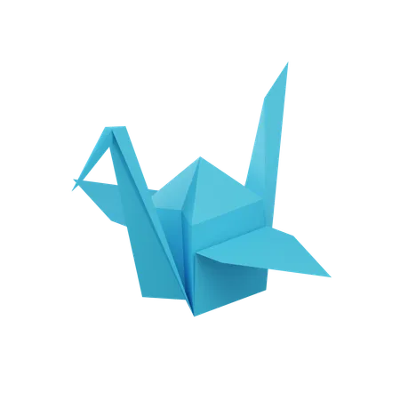 Pájaro de papel  3D Icon