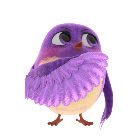 Lindo pájaro  3D Icon