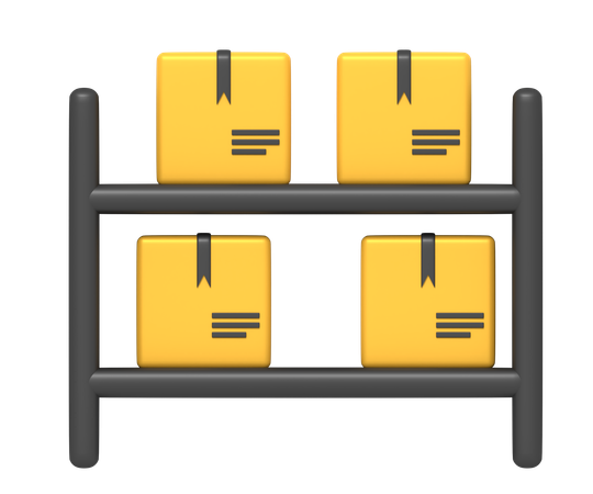 Paket-Aufbewahrungsbox  3D Icon