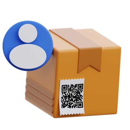 Paket-Barcode  3D Icon