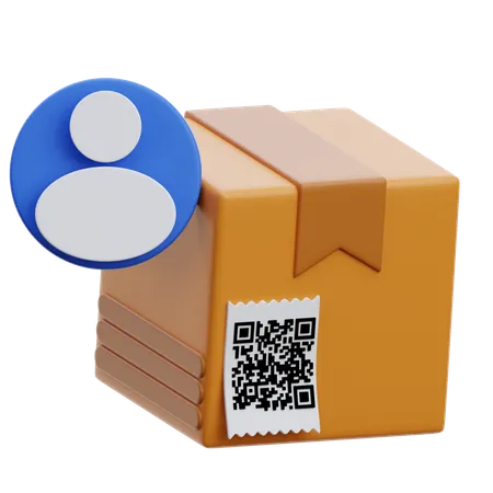 Paket-Barcode  3D Icon