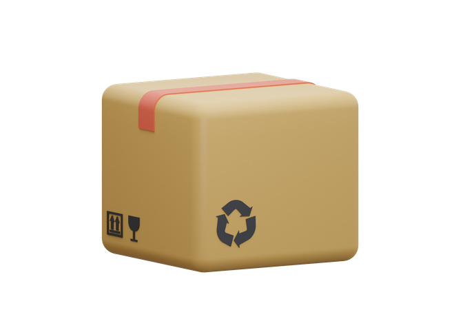 Paketbox  3D Icon