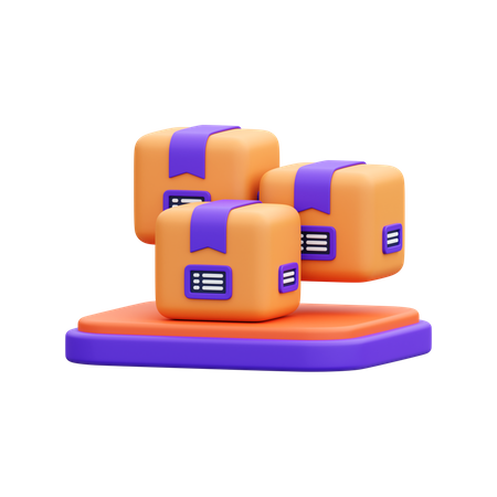 Paketbox  3D Icon