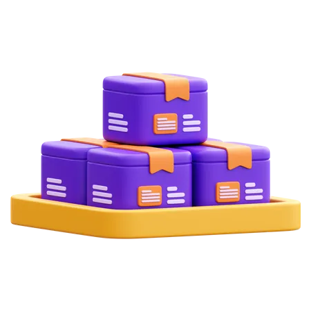 Paketbox  3D Icon