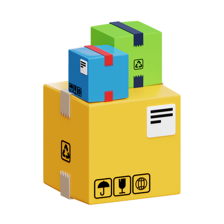 Paketboxen  3D Icon