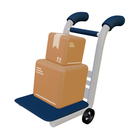 Paketwagen  3D Illustration