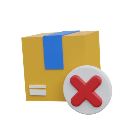 Paket entfernen  3D Icon