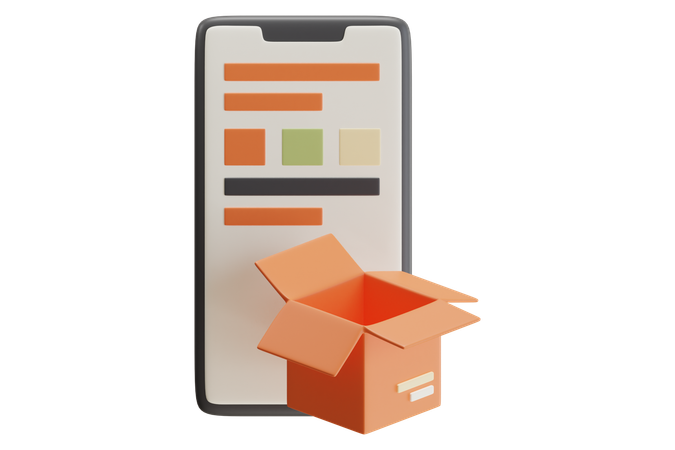 Paket-Feedback  3D Icon