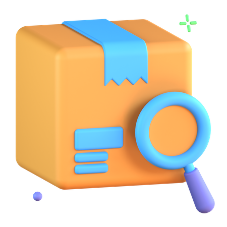 Paket finden  3D Icon