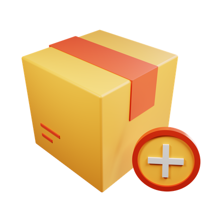 Paket hinzufügen  3D Icon