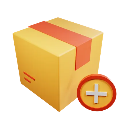 Paket hinzufügen  3D Icon